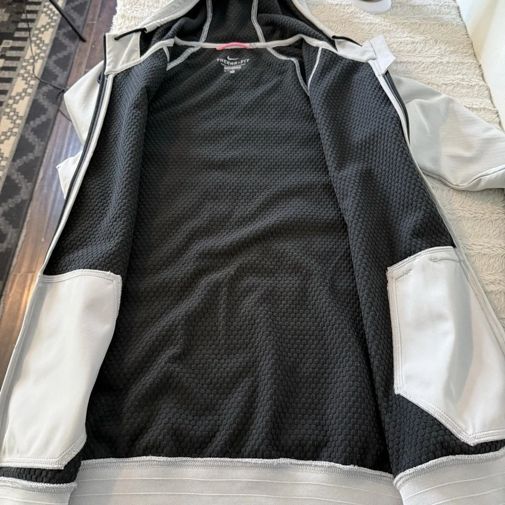 Nike All Time Sphere Hoodie‎ Jacket Gray Thumb Holes Women's Medium